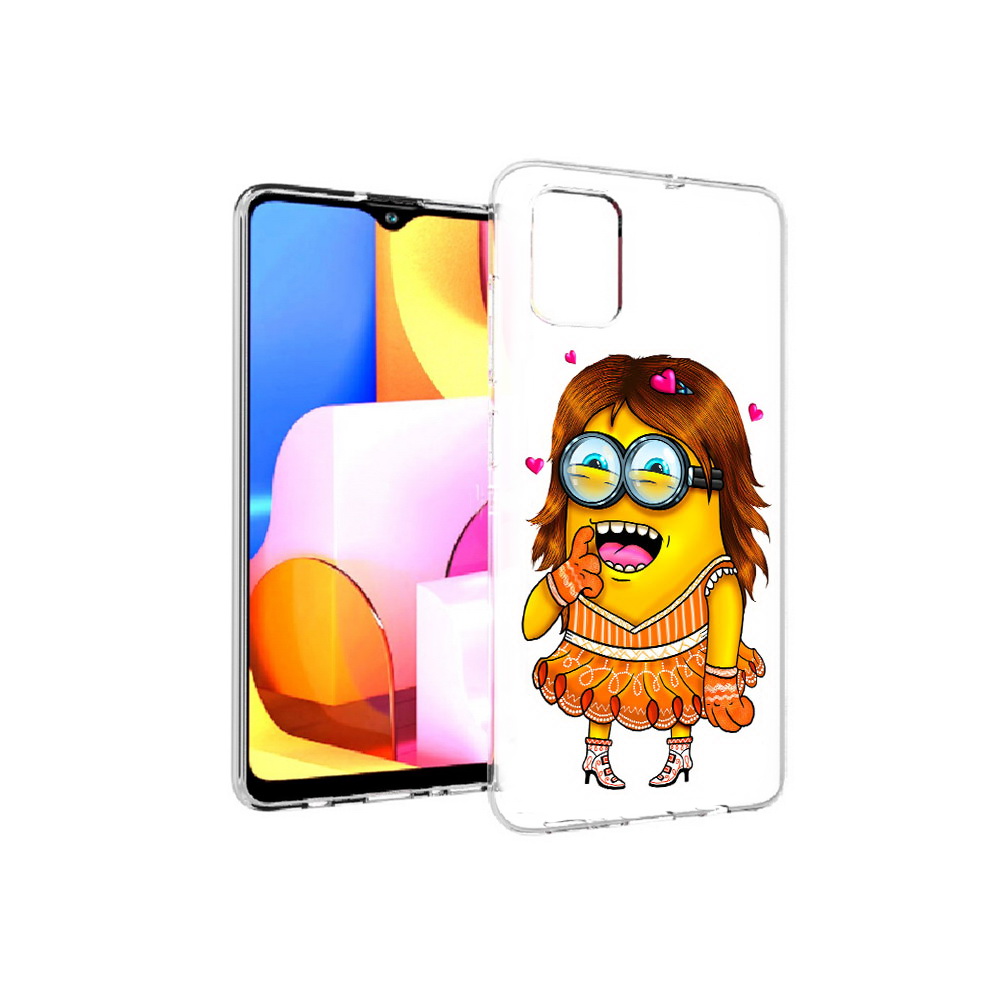 

Чехол MyPads Tocco для Samsung Galaxy A71 Миньон девочка (PT142122.485.116), Прозрачный, Tocco