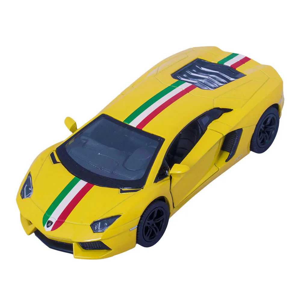 

Модель Lamborghini Aventador LP 700-4 мет., инерц. 1:38, в пакете, Желтый