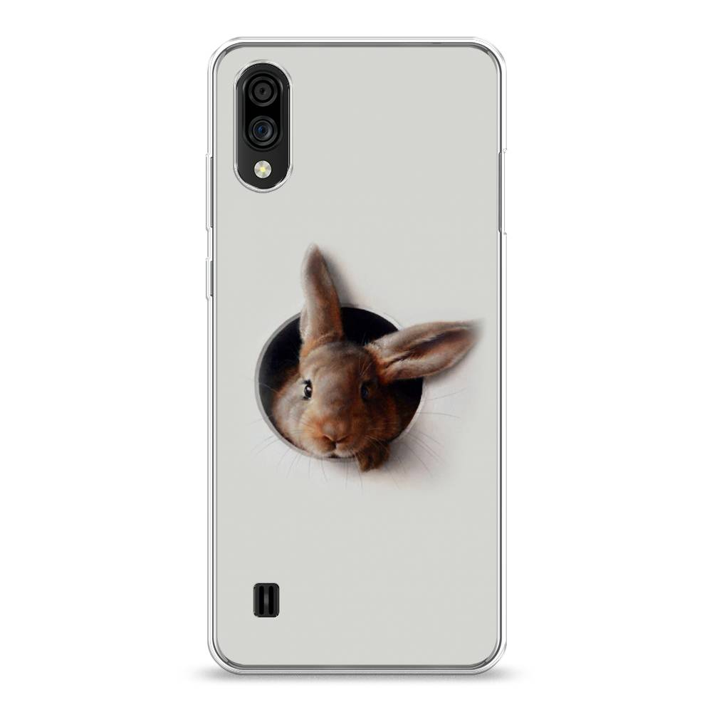 

Чехол на ZTE Blade A51 lite "Любопытный кролик", Серый;коричневый, 134950-1