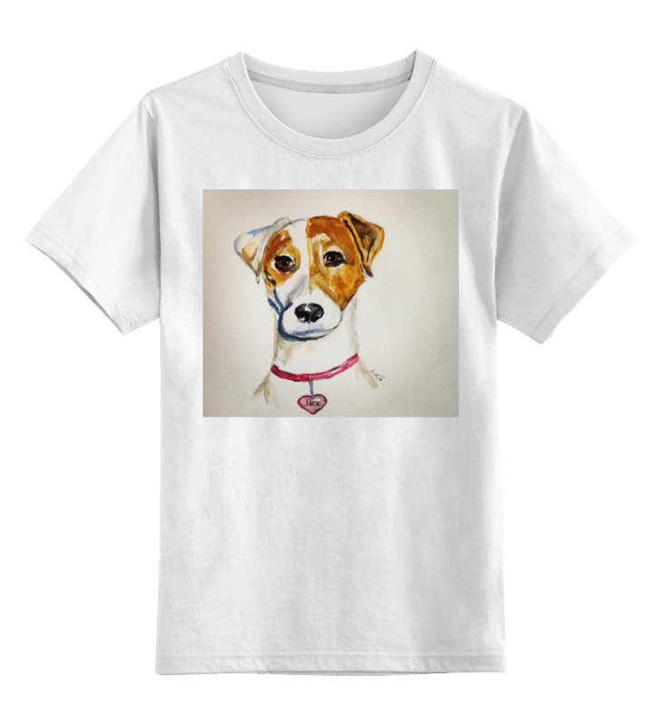 

Детская футболка классическая Printio Jack russell, р. 128, Белый, 0000000226539