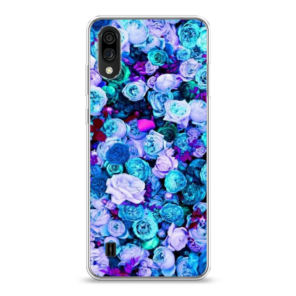 

Чехол на ZTE Blade A51 lite "Цветочный ковер", Фиолетовый, 134950-2