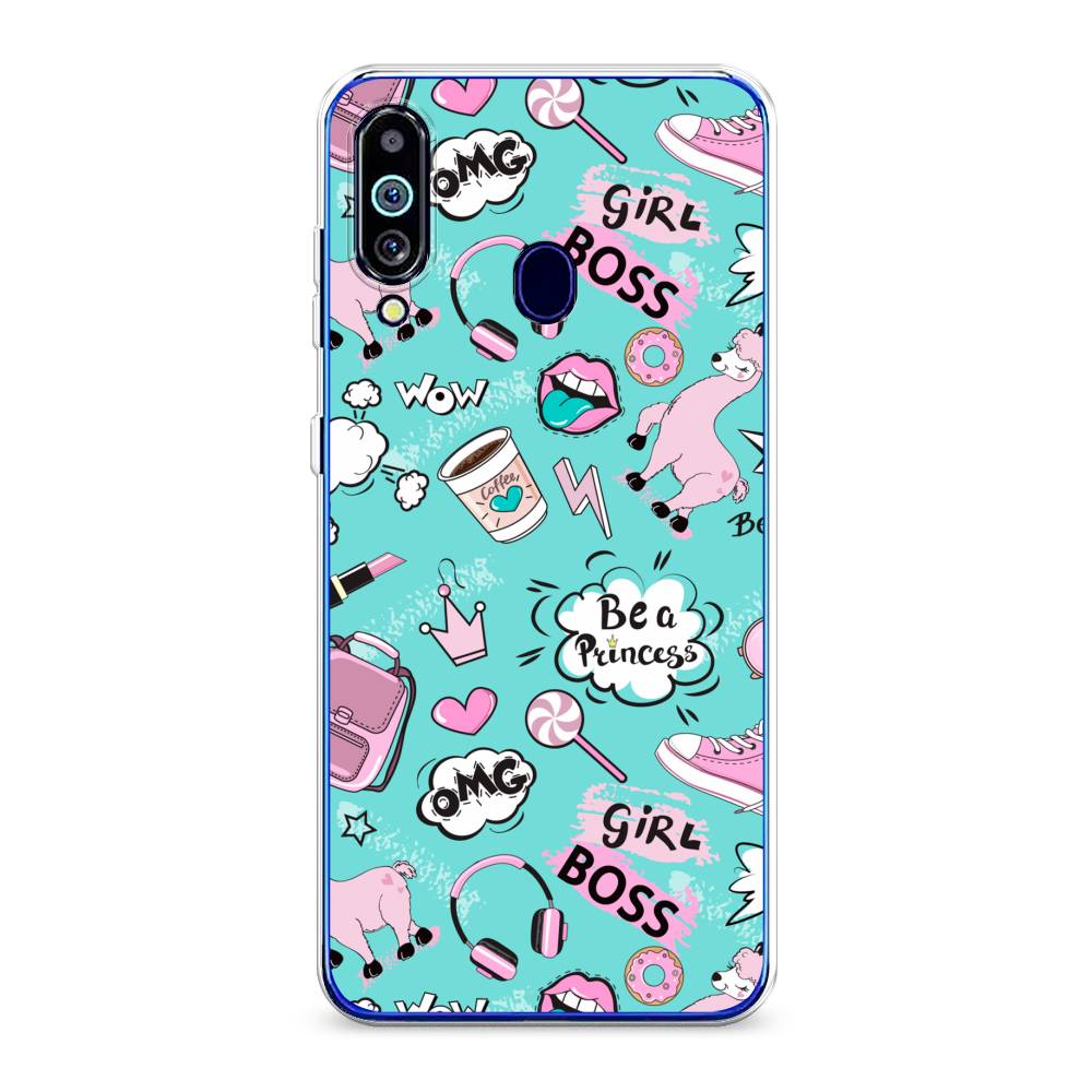 

Чехол Awog на Samsung Galaxy M40/A60 "Стильная лама", Разноцветный, 28750-1