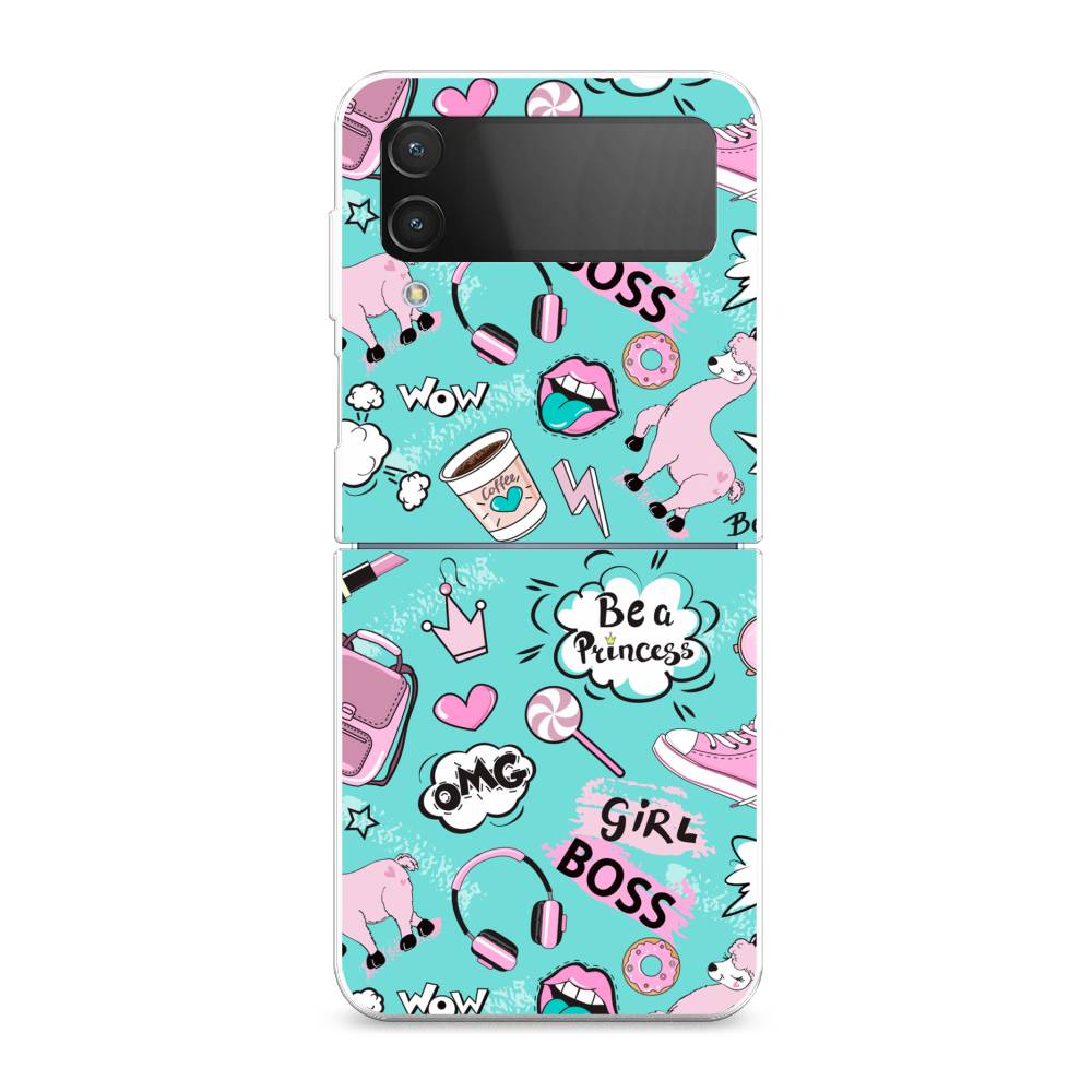 

Чехол Awog на Samsung Galaxy Z Flip 4 / Самсунг Z Flip 4 "Стильная лама", Разноцветный, 2106650-1