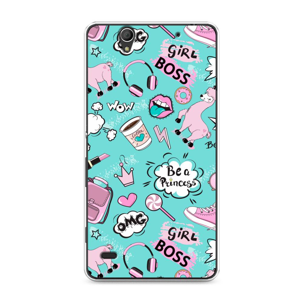 

Чехол Awog на Sony Xperia C4 "Стильная лама", Разноцветный, 52650-1