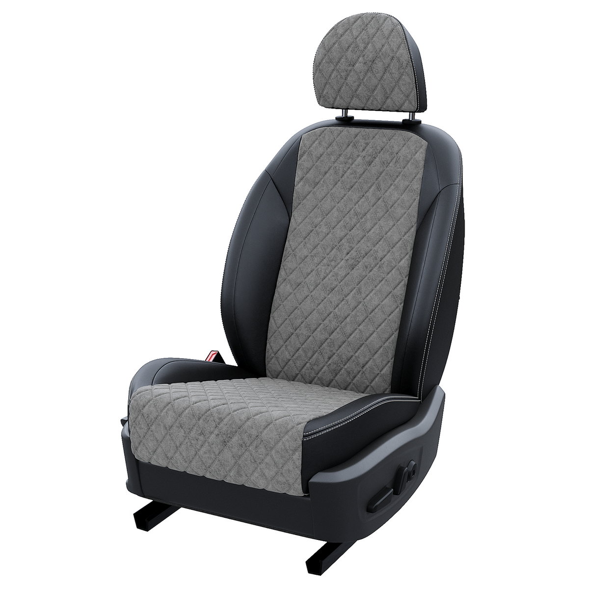 

Чехлы на сиденья АвтоЛето для Geely Atlas Pro LA10722C287 Алькантара ромб Черный Серый, Серый;черный, LA1072