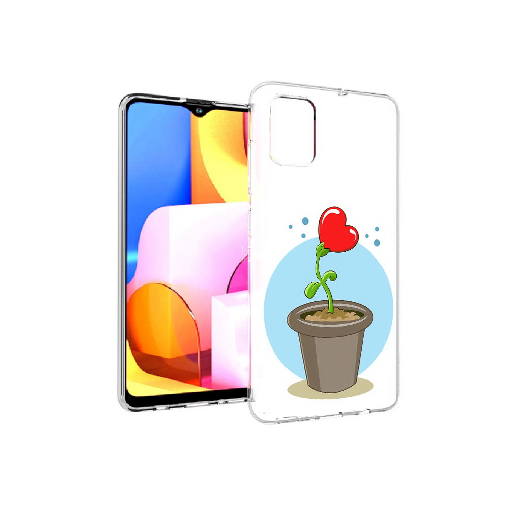 

Чехол MyPads Tocco для Samsung Galaxy A71 Растение любви 14 февраля (PT142122.485.145), Прозрачный, Tocco