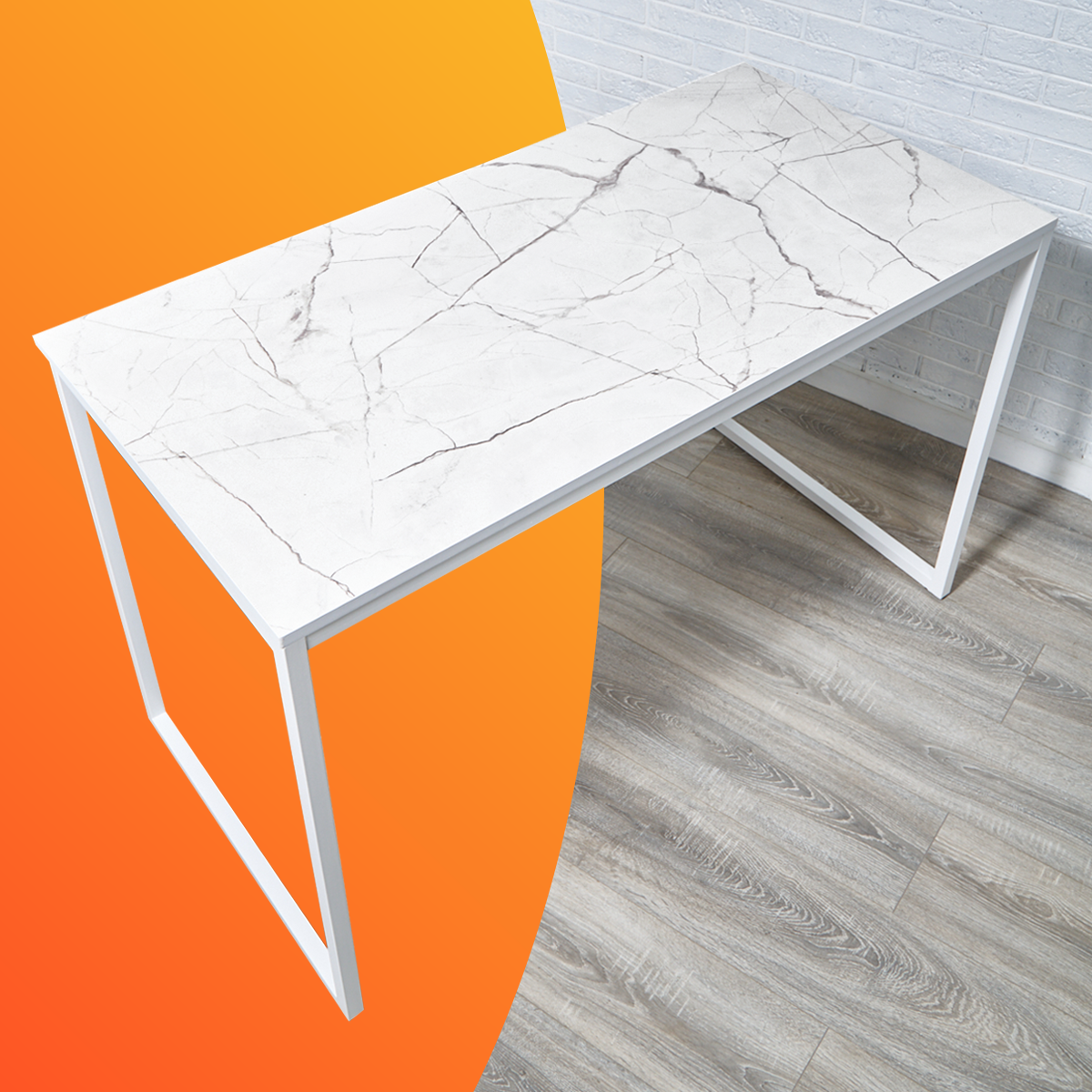 Стол письменный компьютерный Kromland, 120х60х75 см, оникс