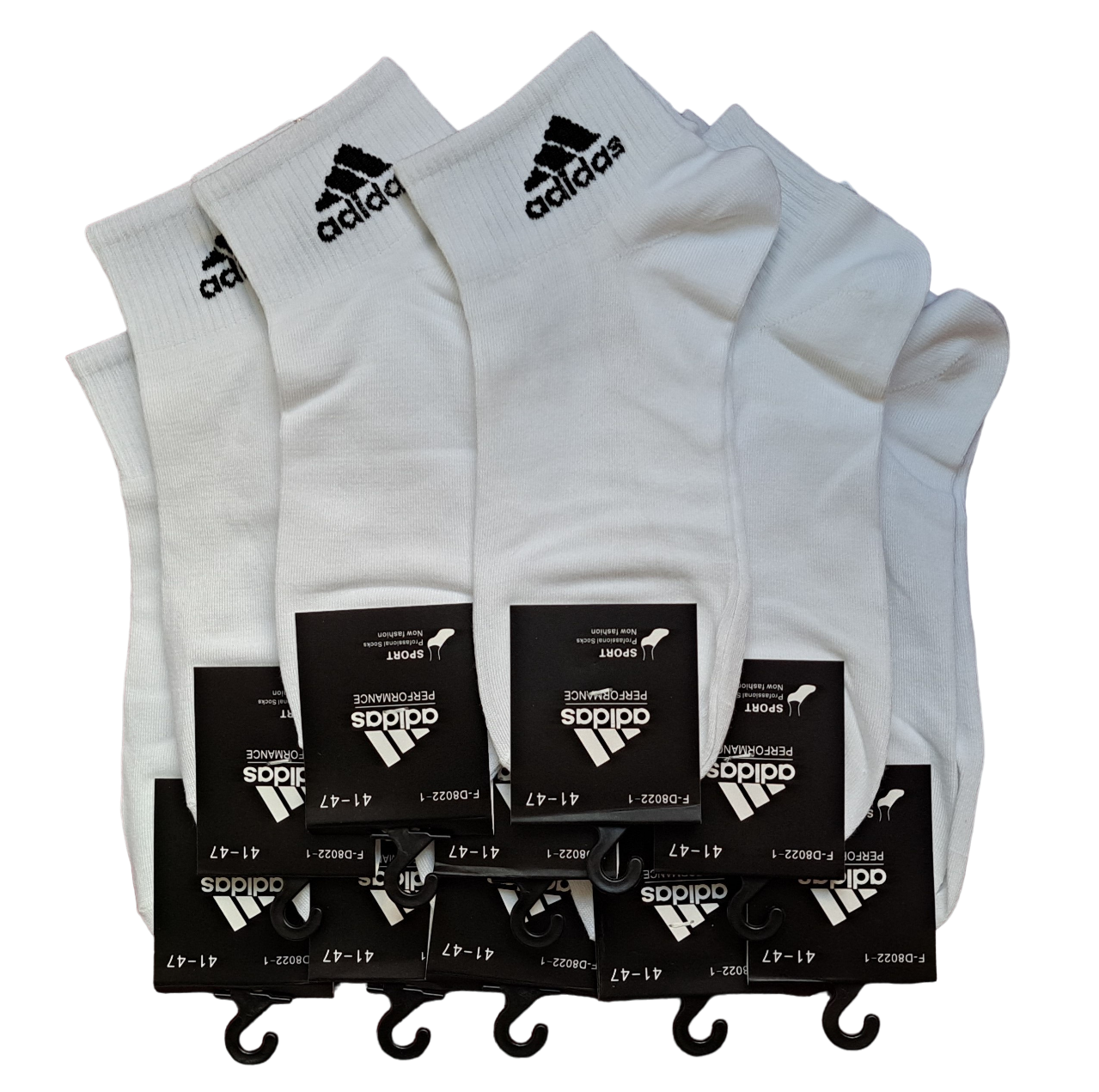 

Комплект носков унисекс adidas F-D8022-1_10 белых 41-47, Белый, F-D8022-1_10