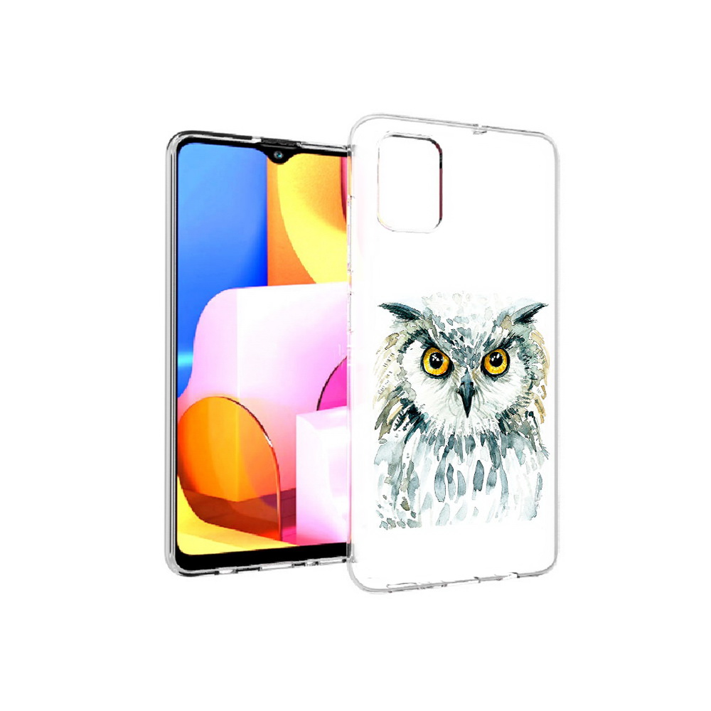 

Чехол MyPads Tocco для Samsung Galaxy A71 Серьезная сова (PT142122.485.156), Прозрачный, Tocco