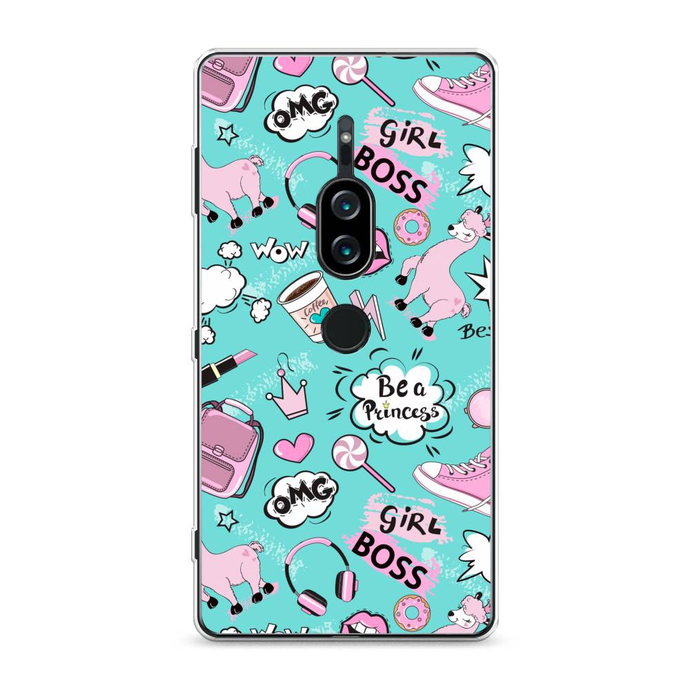 

Силиконовый чехол "Стильная лама" на Sony Xperia XZ2 Premium, 53350-1