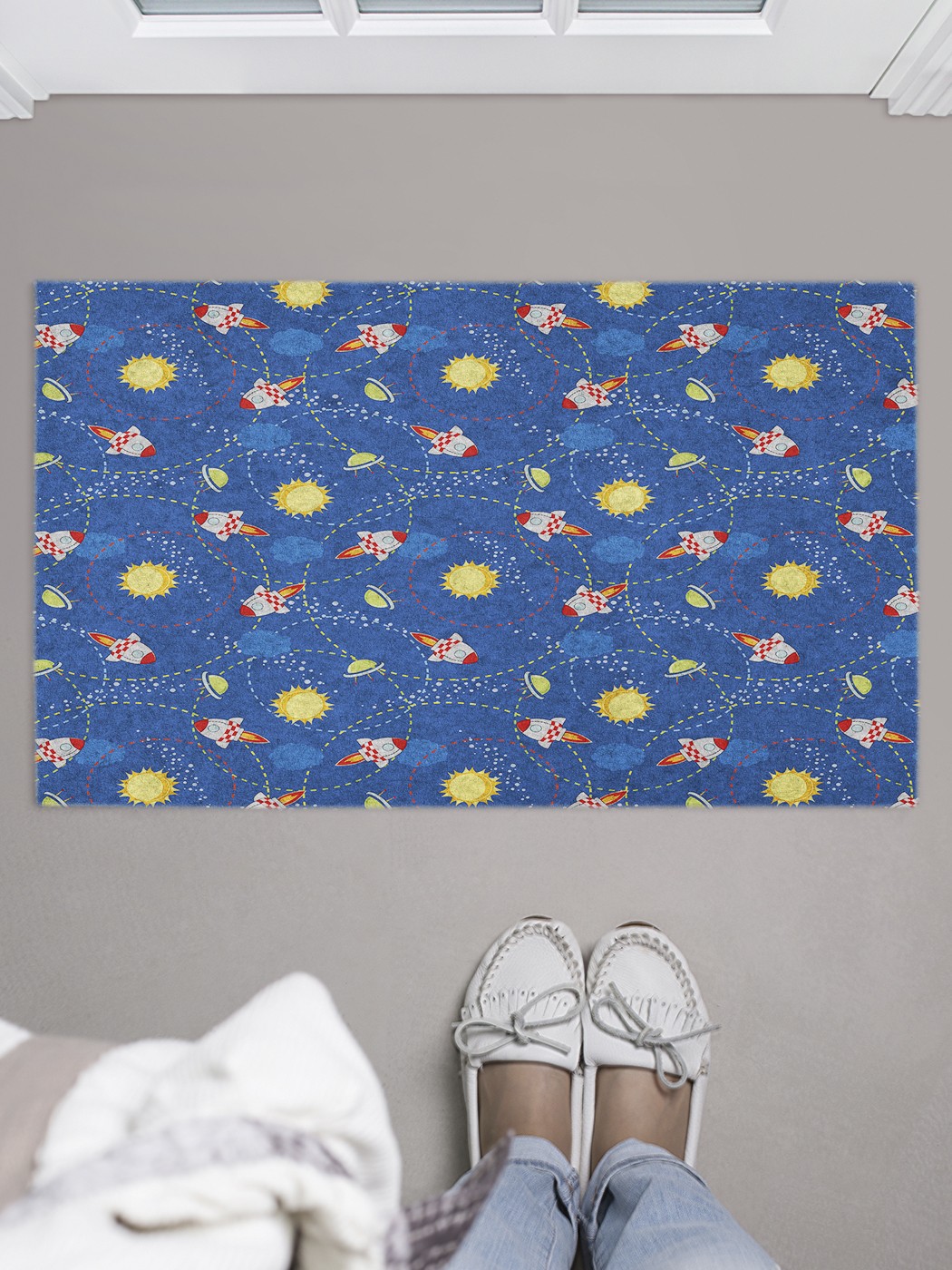 

Придверный коврик в прихожую для обуви, на резиновой основе, 75x45 см door_47853 JoyArty