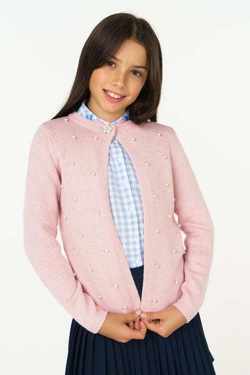 

Кардиган для девочек ZARINA цв. розовый р-р. 140, 8328625825092D