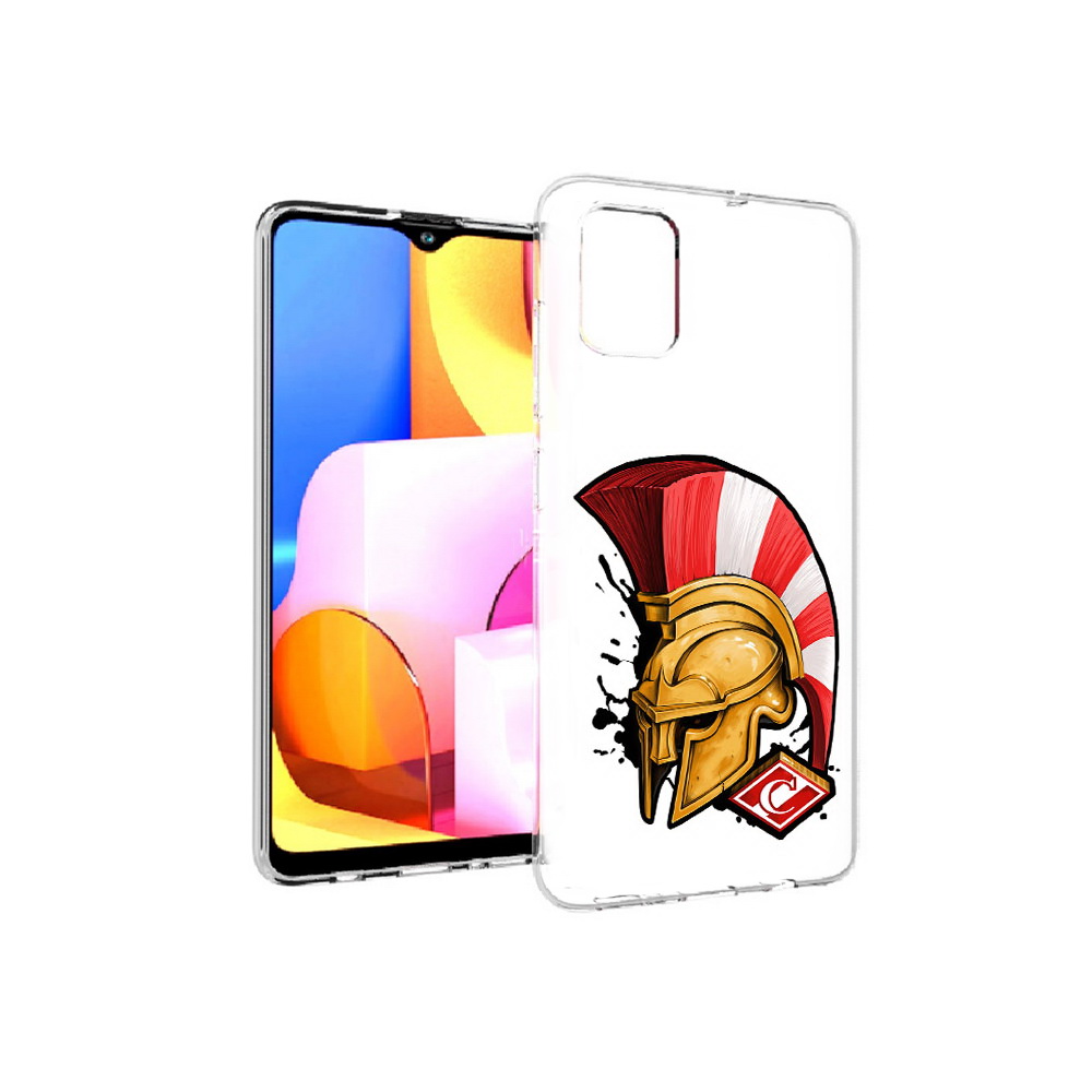 

Чехол MyPads Tocco для Samsung Galaxy A71 ФК спартак шлем (PT142122.485.185), Прозрачный, Tocco