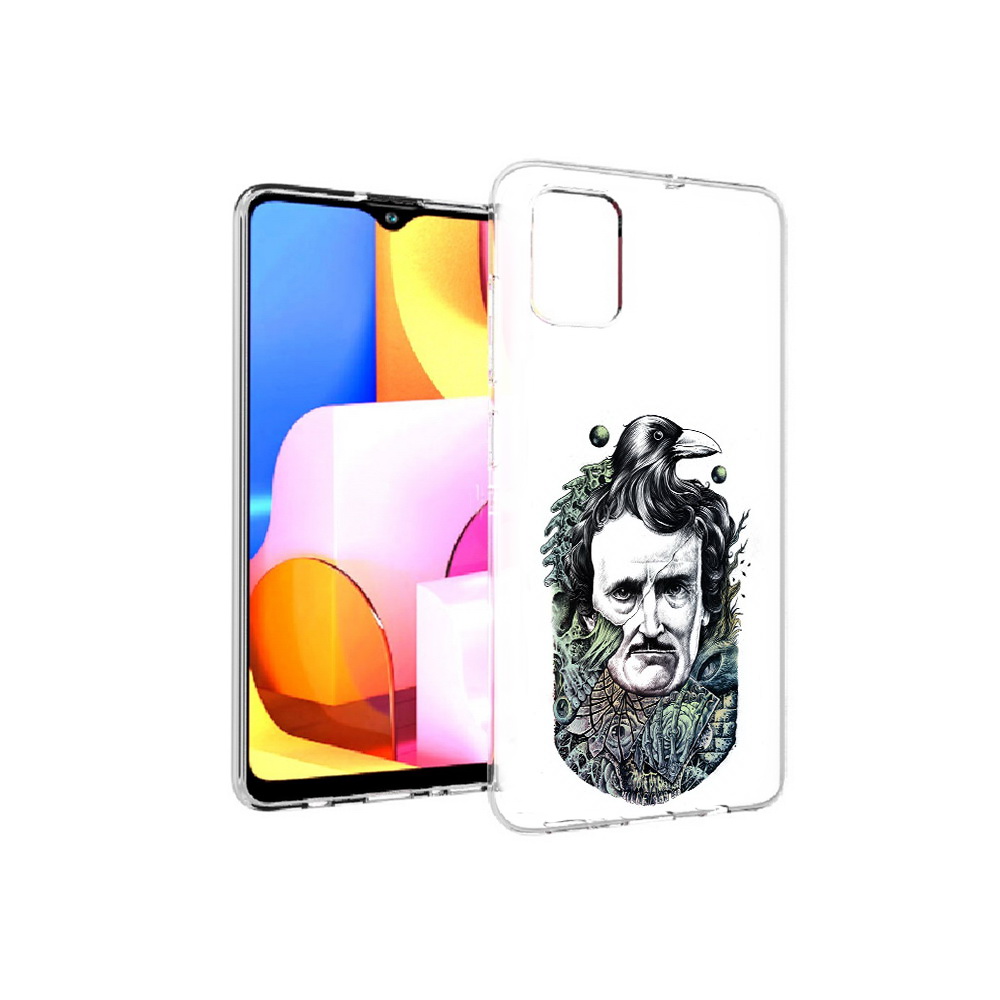 

Чехол MyPads Tocco для Samsung Galaxy A71 Эдгар Аллан с вороном (PT142122.485.203), Прозрачный, Tocco