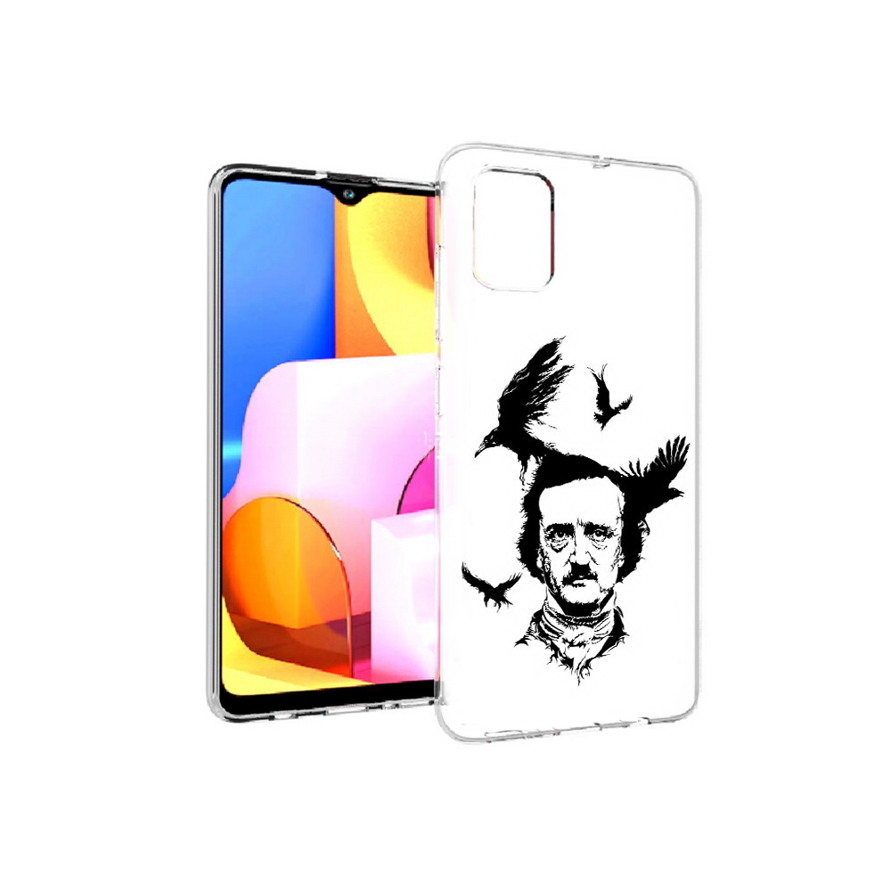 

Чехол MyPads Tocco для Samsung Galaxy A71 Эдгар Аллан черно белый (PT142122.485.204), Прозрачный, Tocco