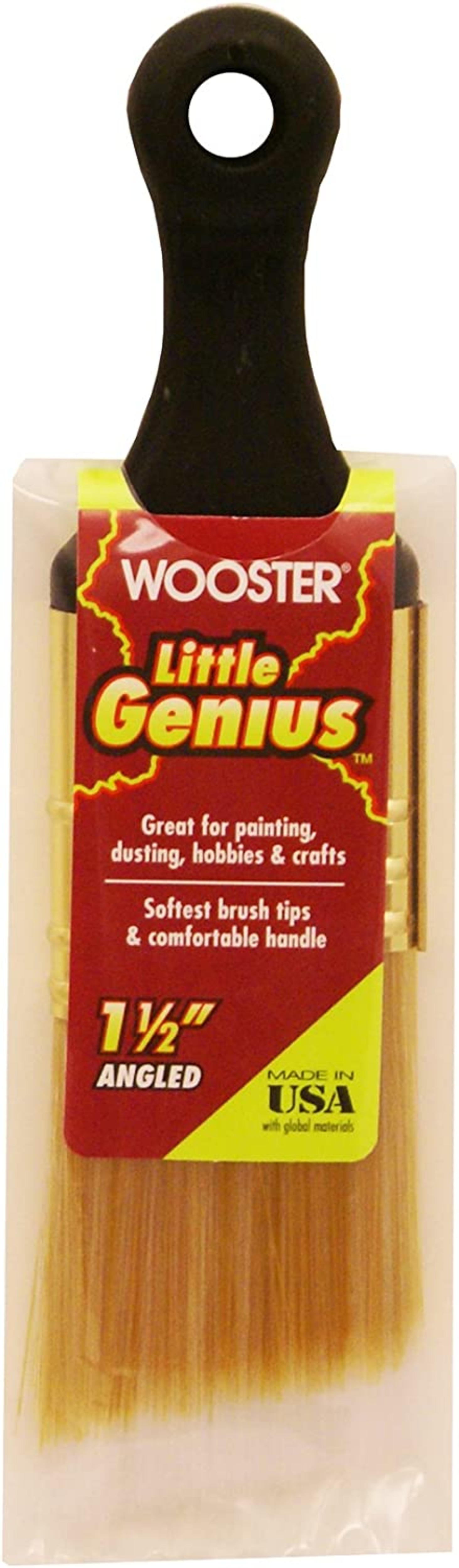Кисть угловая Wooster Little Genius WBH-Q3222-1 1/2 с короткой ручкой