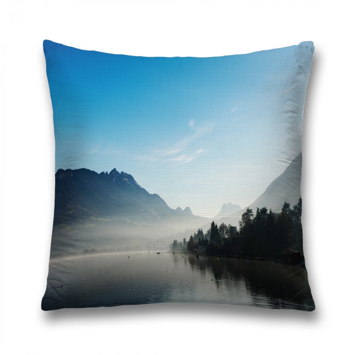 

Наволочка декоративная JoyArty "Горы в тумане" на молнии, 45x45 см, Голубой, Горы в тумане