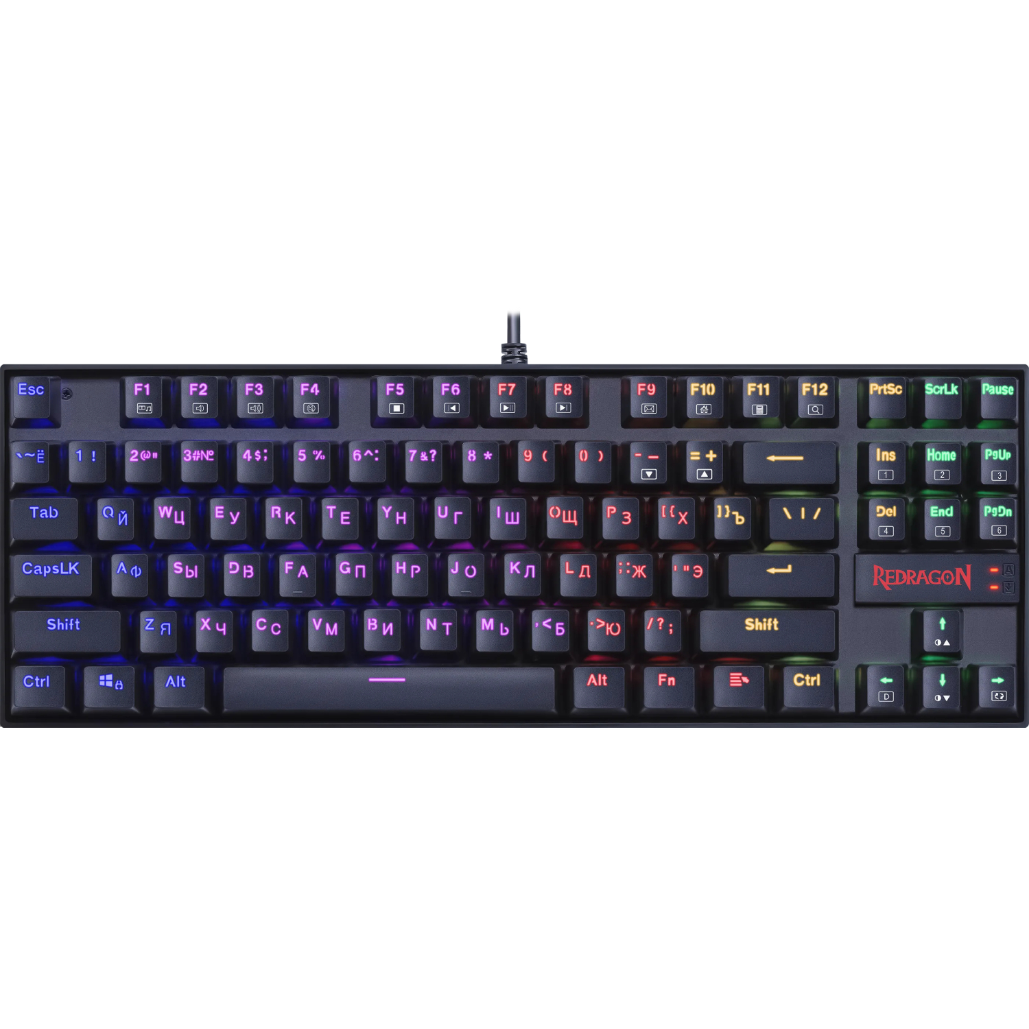 Клавиатура Redragon Kumara Pro RGB механическая, 87 клавиш