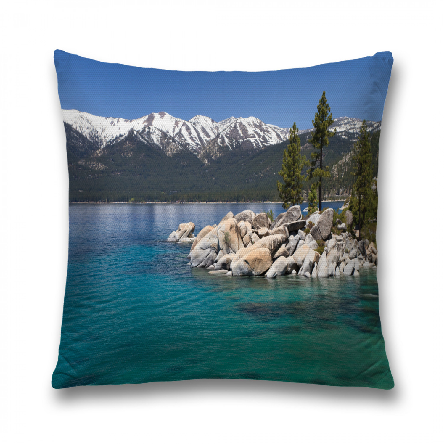 

Наволочка декоративная JoyArty "Каменный остров" на молнии, 45x45 см, Синий, Каменный остров