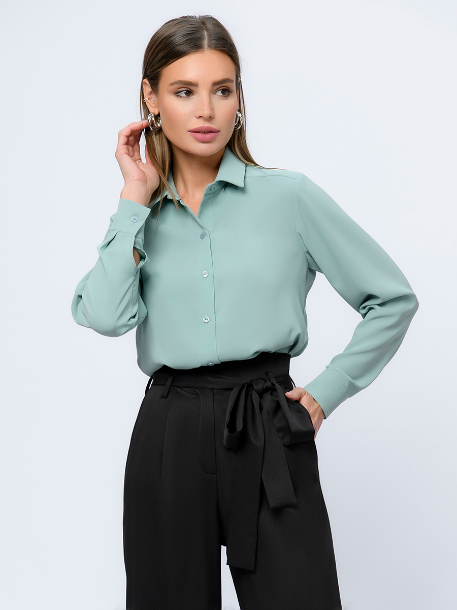 

Блуза женская 1001dress 0202548PC зеленая 52, Зеленый, 0202548PC