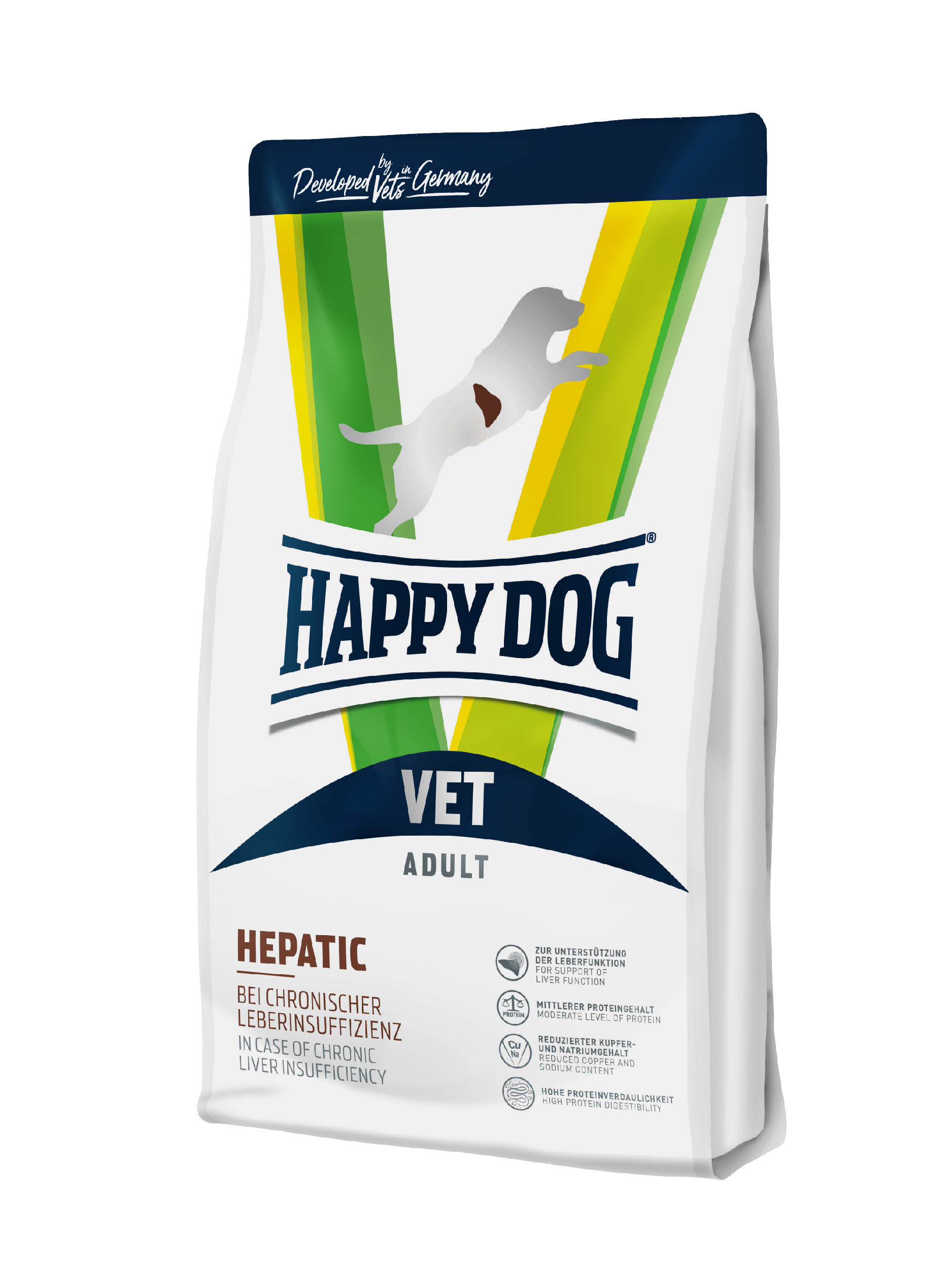 фото Сухой корм для собак happy dog vet diet hepatic для поддержания работы печени, 1 кг