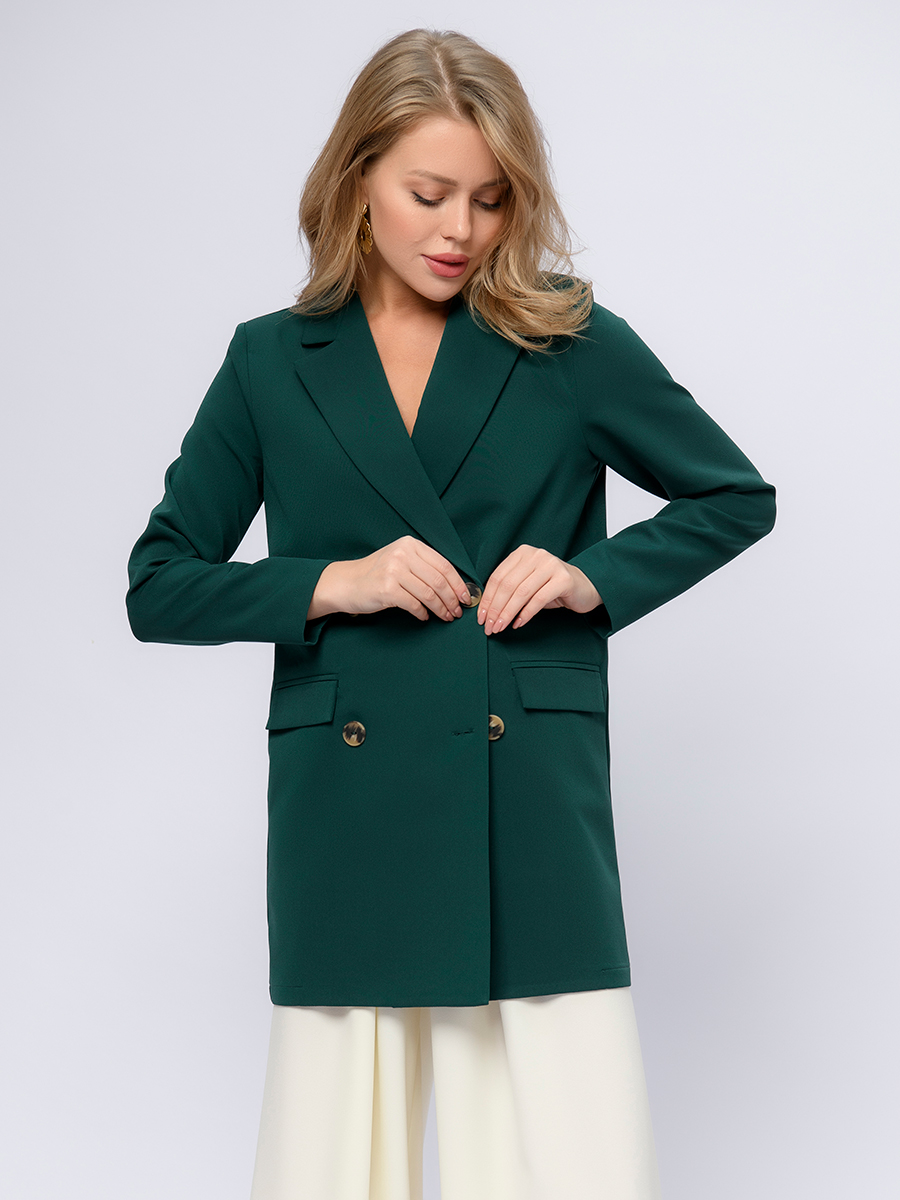 

Жакет женский 1001dress 0202744GN зеленый 48, 0202744GN