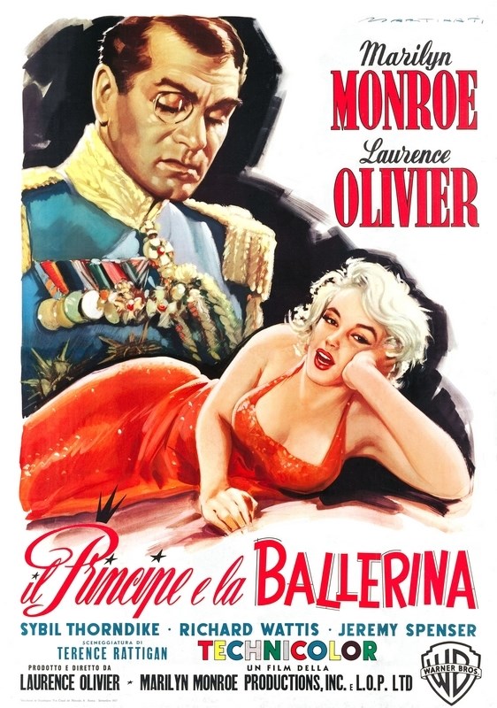 Постер к фильму Принц и танцовщица (The Prince and the Showgirl) Оригинальный 72,4x102,9