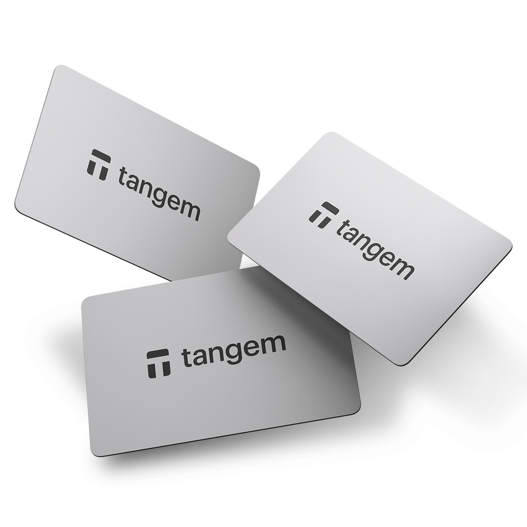 

Аппаратный NFC кошелек Tangem 2.0 набор из 3 карт для криптовалюты, 3 карты