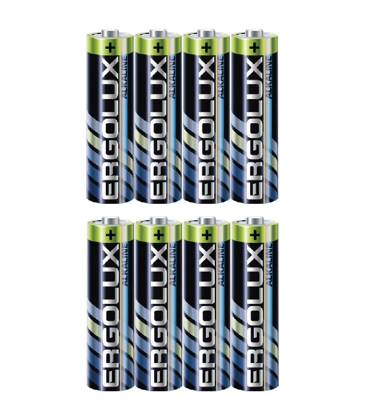 Батарейка Ergolux Щелочная Alkaline ААА,LR03 BP-4, 1.5 В,4895117871027,2 уп х 4 шт музыкальные обучающие пазлы моя первая азбука тм азбукварик