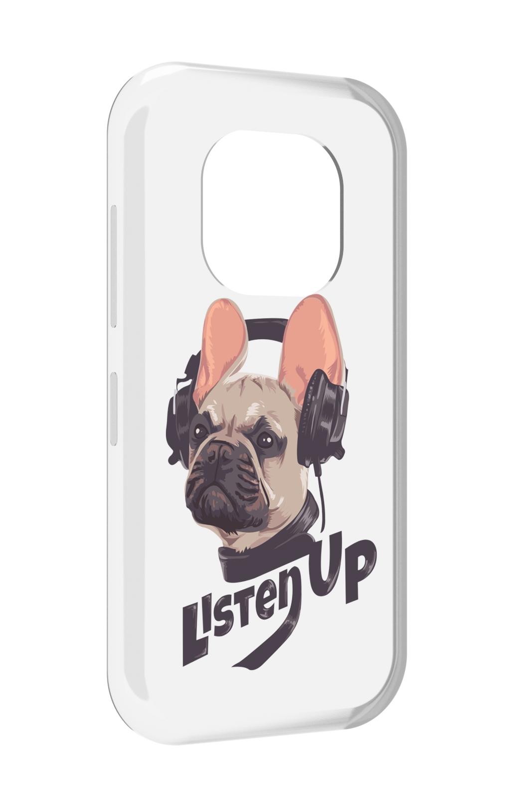 

Чехол MyPads бульдог-слушает-музыку для Doogee V20, Прозрачный, Tocco