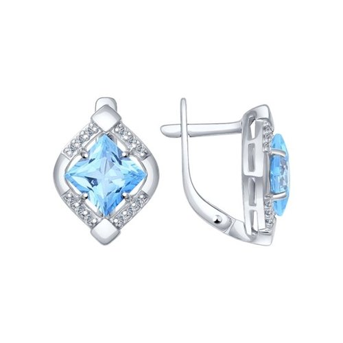 

Серьги из серебра с топазом SOKOLOV 92021214, 92021214