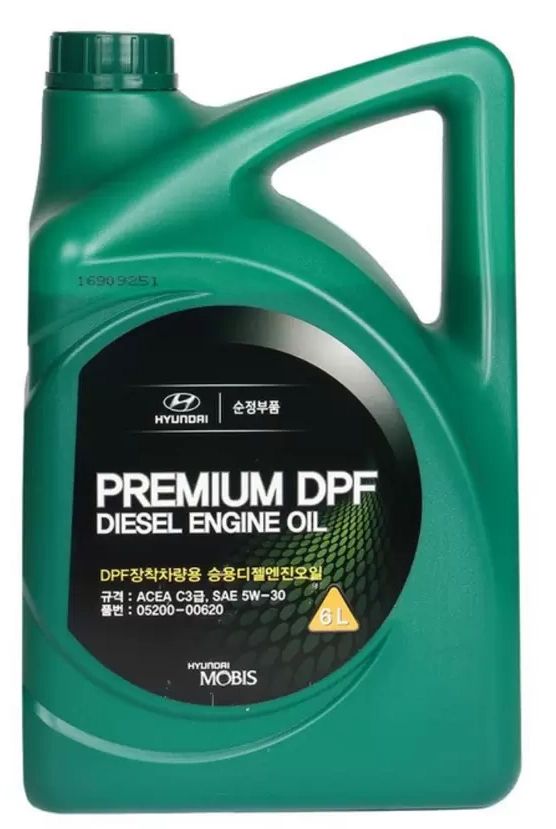 

Масло дизельное HYUNDAI 5W30 синт.6л PREMIUM DPF DIESEL OE