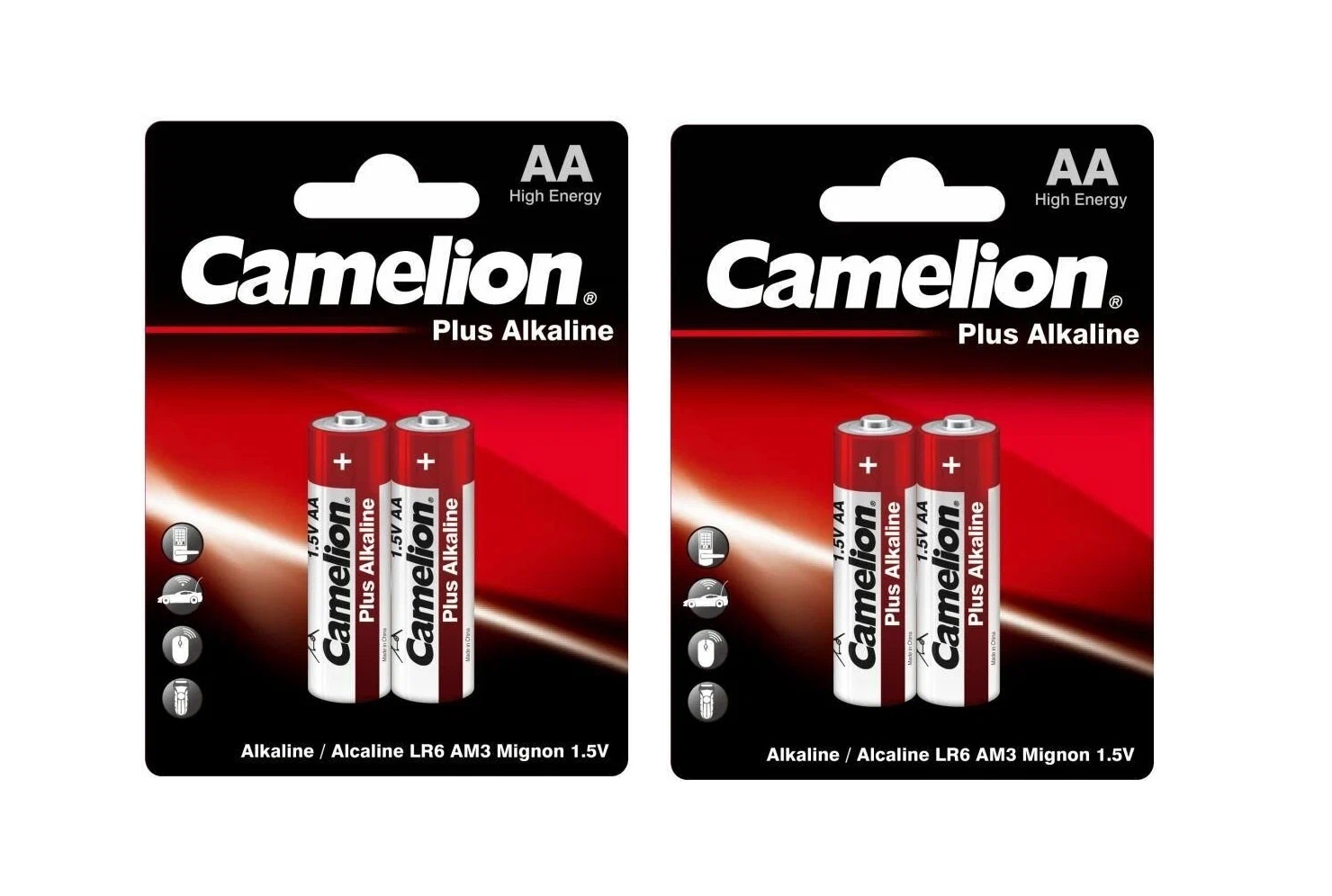 

Батарейка Camelion щелочная Plus Alkaline АА,1.5В,LR6-BP2,873999000036,2 уп., электроника