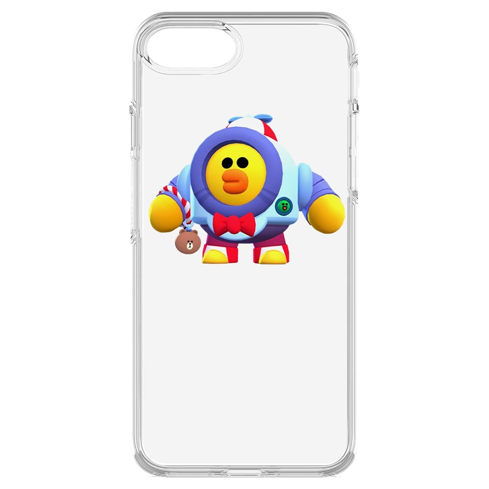 

Чехол-накладка Krutoff Clear Case Brawl Stars-Нани Салли для iPhone 7/8/SE