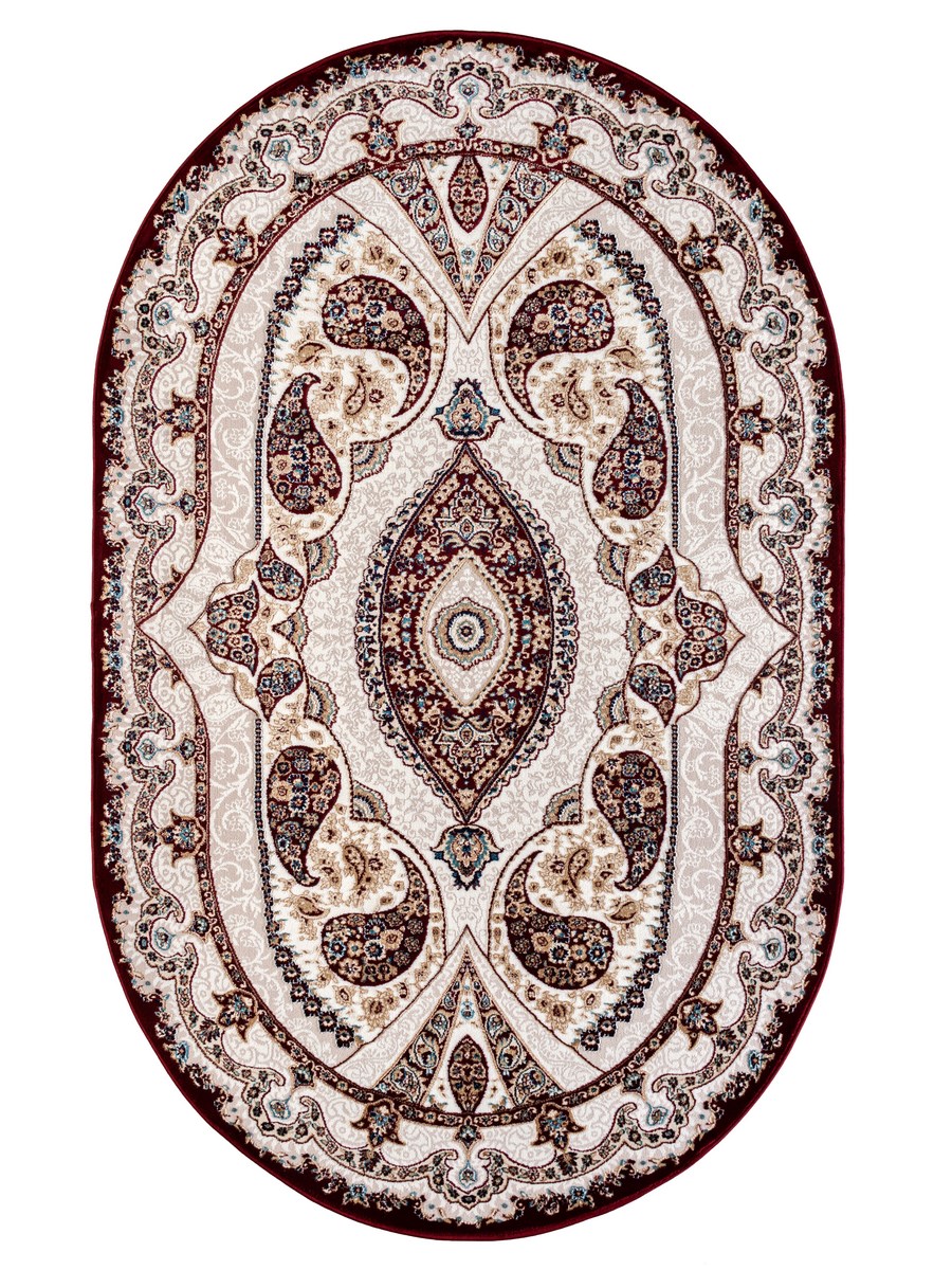 фото Ковер sofia rugs tebriz 4409a овал крем/красн 120x180