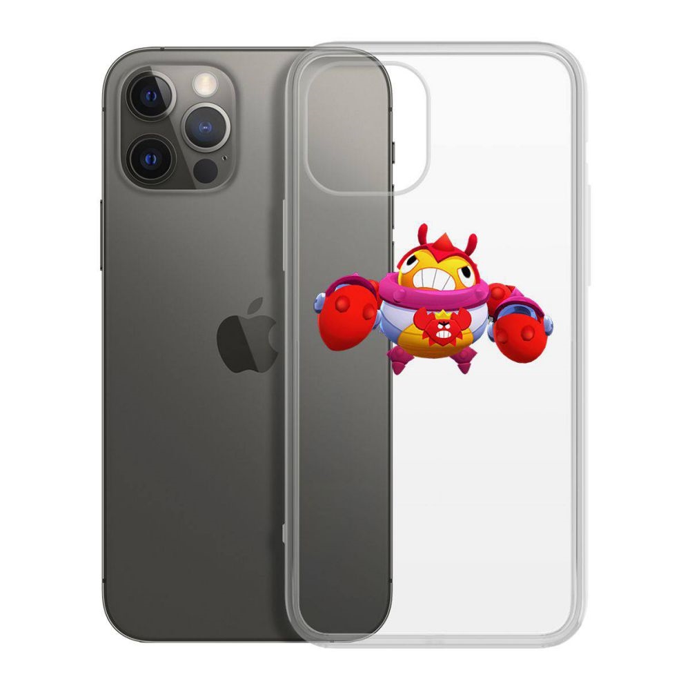 

Чехол-накладка Krutoff Clear Case Brawl Stars-Краб Тик для iPhone 12 Pro Max