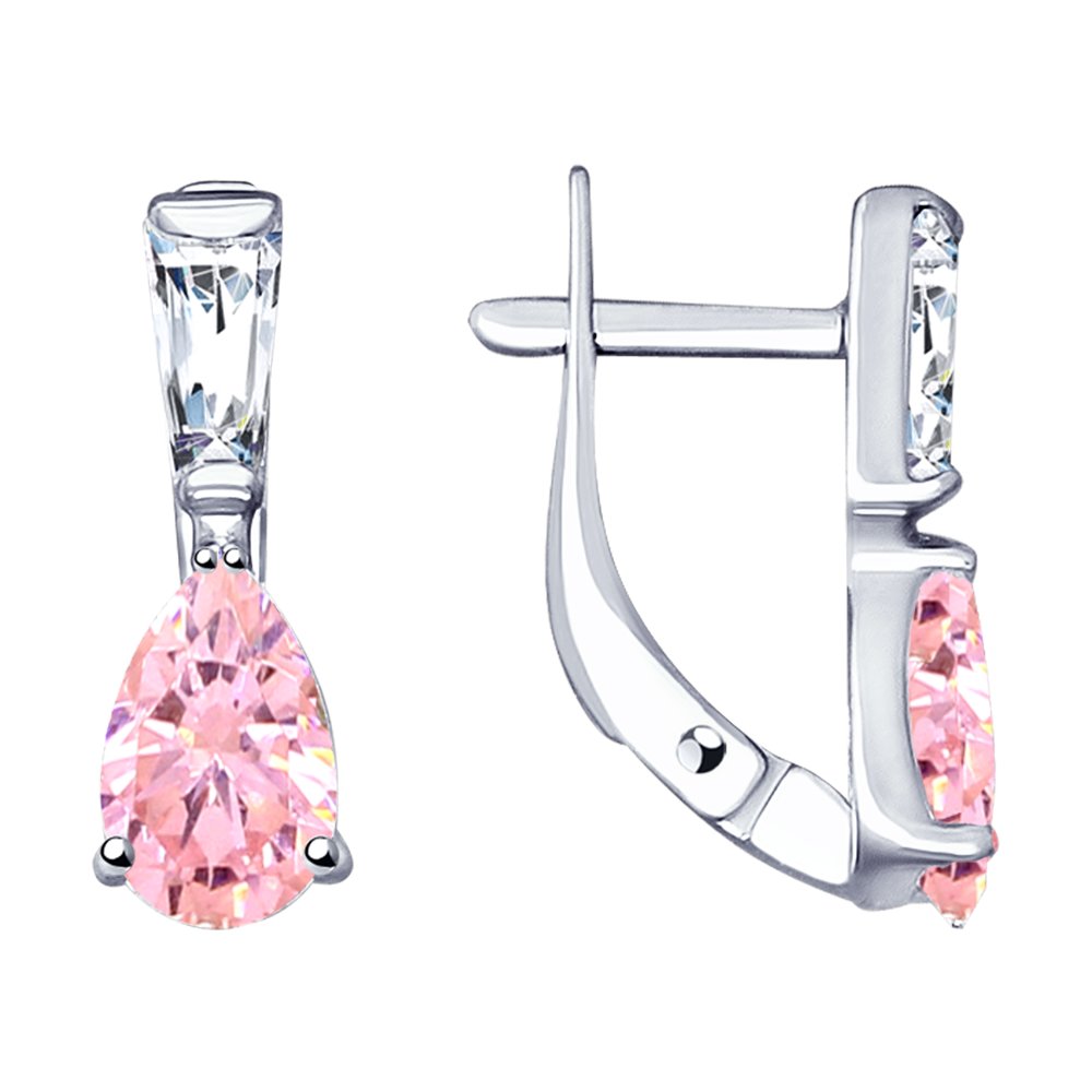 

Серьги из серебра с фианитом SOKOLOV 94023088, 94023088