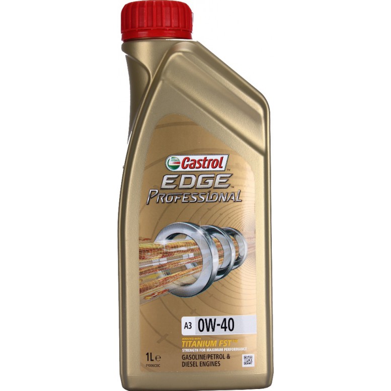 

Моторное масло EDGE TITANIUM FST A3/B4 синтетическое 0W40 1л