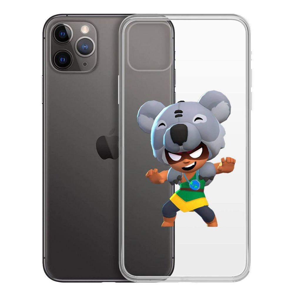 

Чехол-накладка Krutoff Clear Case Brawl Stars-Нита Коала для iPhone 11 Pro Max