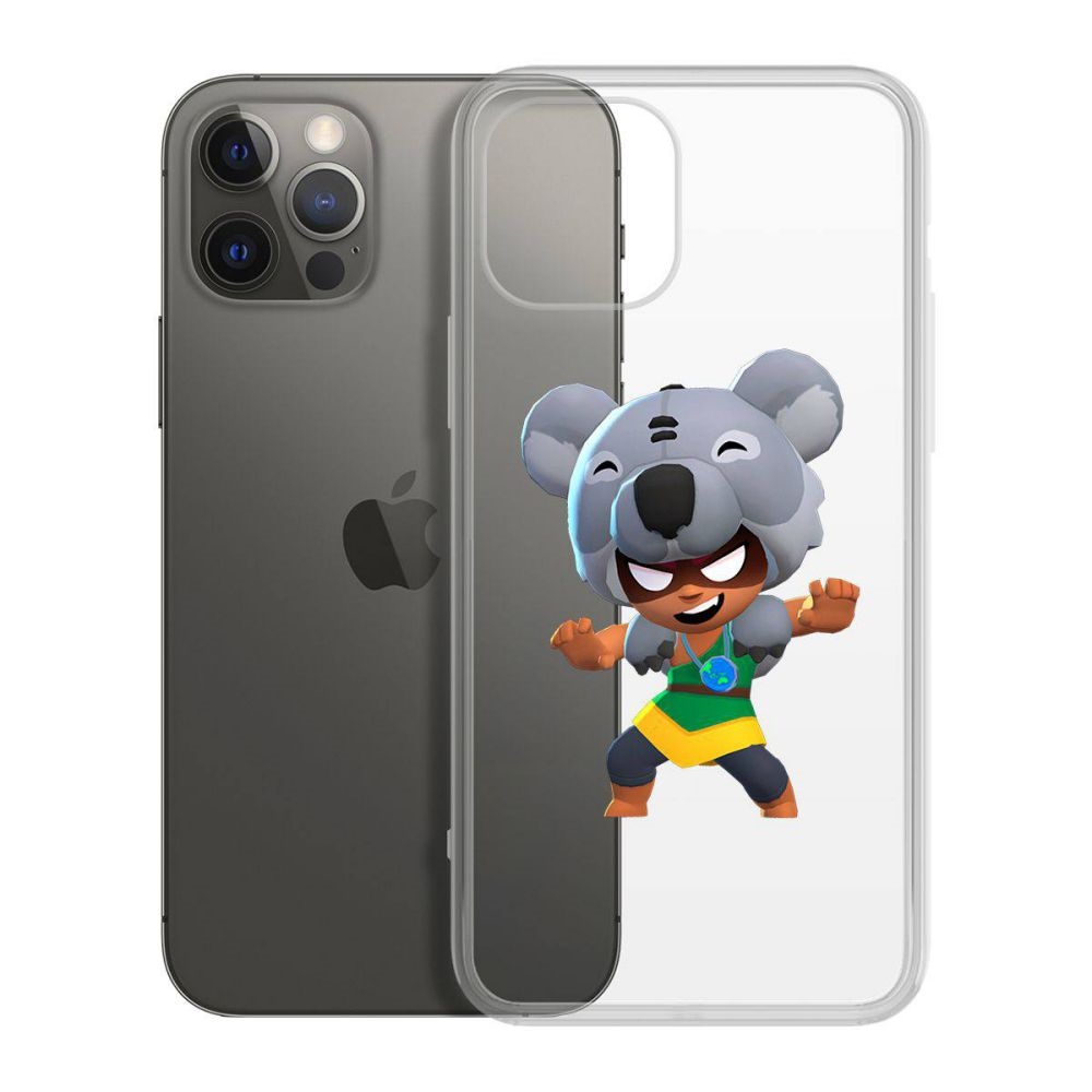 

Чехол-накладка Krutoff Clear Case Brawl Stars-Нита Коала для iPhone 12 Pro Max