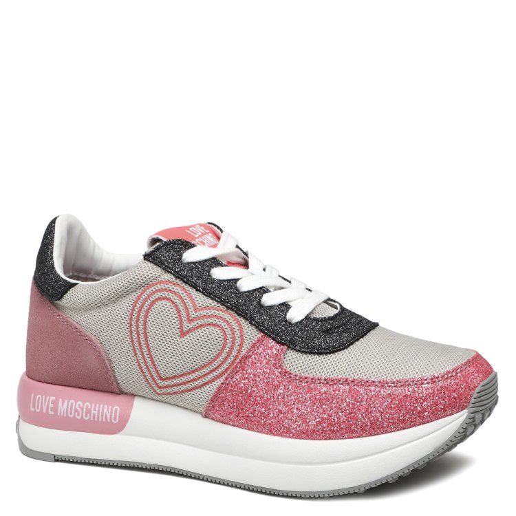

Кроссовки женские Love Moschino JA15084G серые 39 EU, Серый, JA15084G