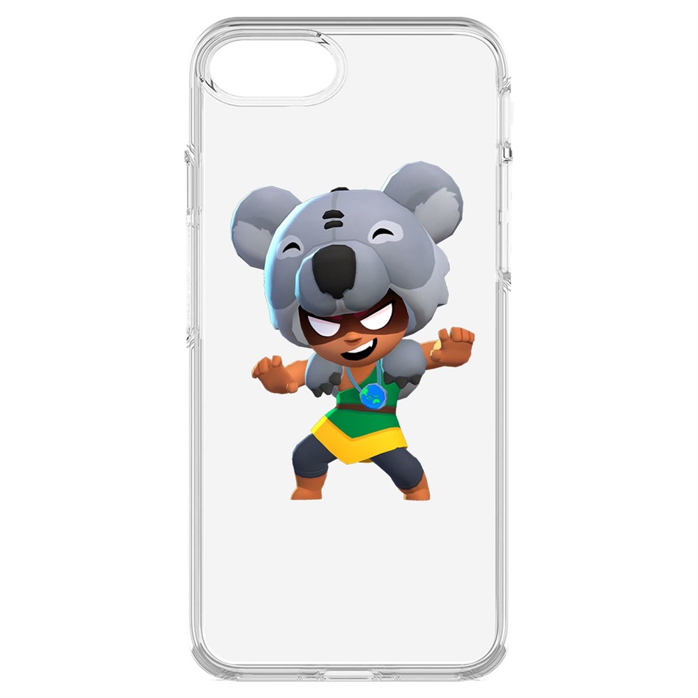 

Чехол-накладка Krutoff Clear Case Brawl Stars-Нита Коала для iPhone 7/8/SE