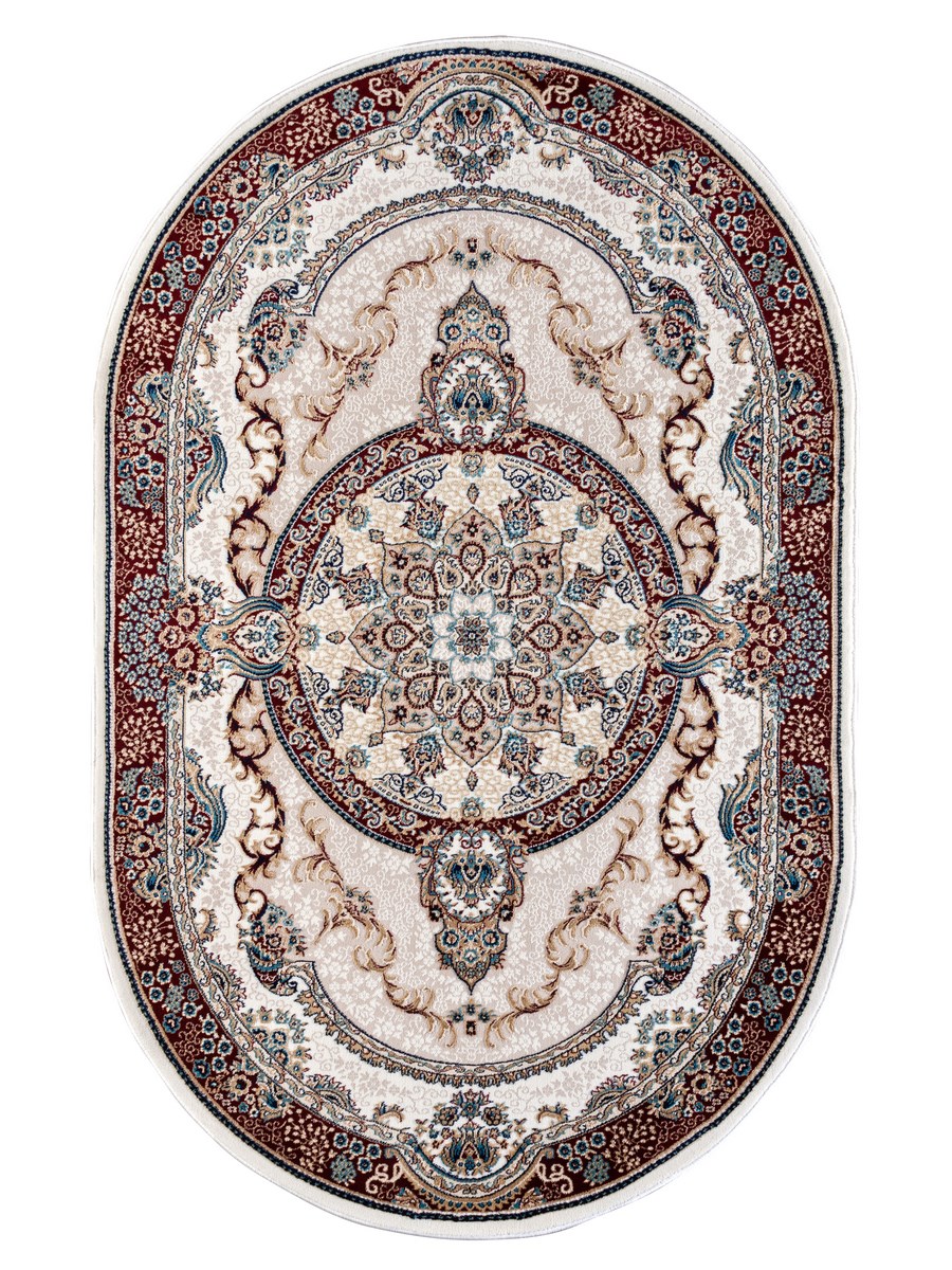 фото Ковер sofia rugs tebriz 4410a овал крем/красн 150x230