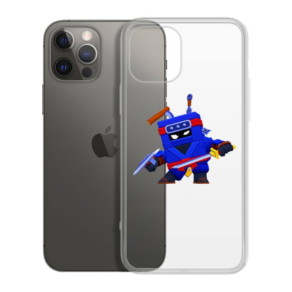 

Чехол-накладка Krutoff Clear Case Brawl Stars-Ниндзя Эш для iPhone 12 Pro Max, Прозрачный