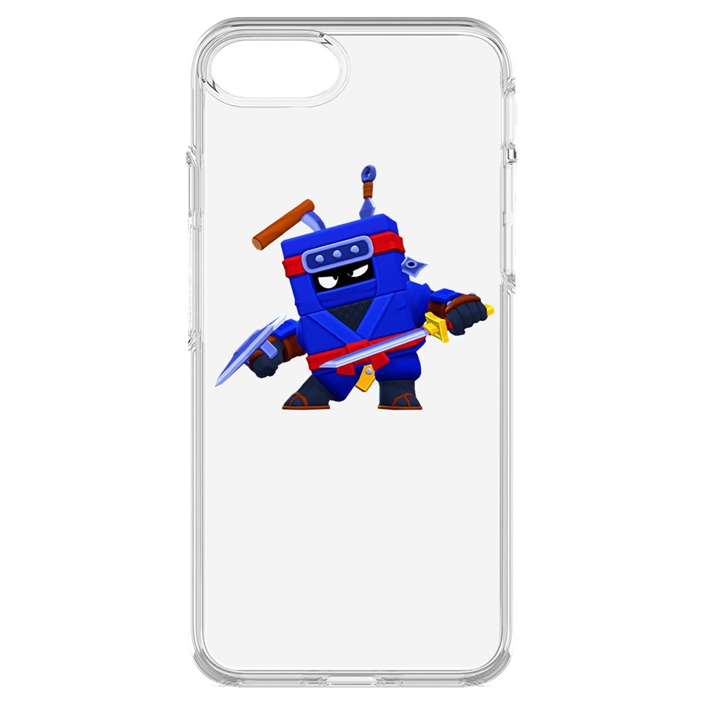 

Чехол-накладка Krutoff Clear Case Brawl Stars-Ниндзя Эш для iPhone 7/8/SE