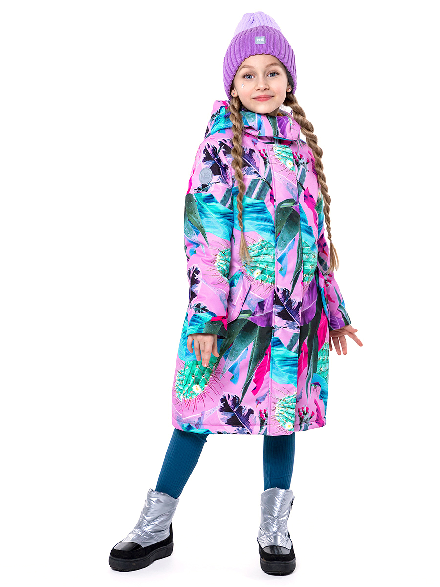 

Пальто детское NIKASTYLE 6з4623, розовый, 116, 6з4623