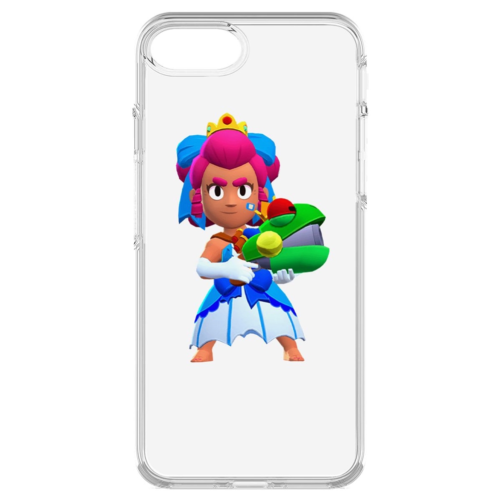 

Чехол-накладка Krutoff Clear Case Brawl Stars-Принцесса Шелли для iPhone 7/8/SE
