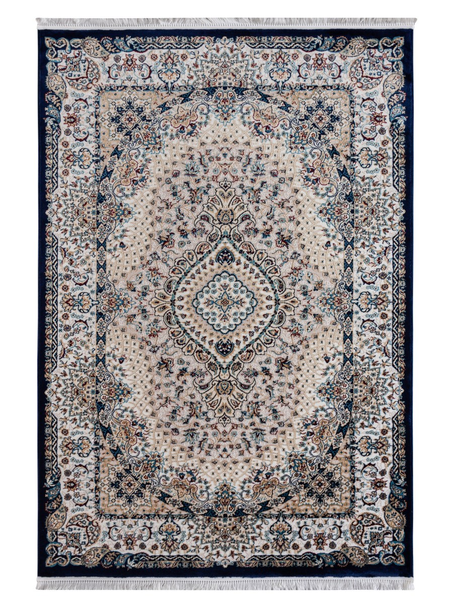 фото Ковер sofia rugs tebriz 4411a прямой крем/т.синий 80x150