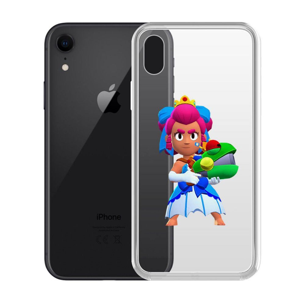 

Чехол-накладка Krutoff Clear Case Brawl Stars-Принцесса Шелли для iPhone XR, Прозрачный