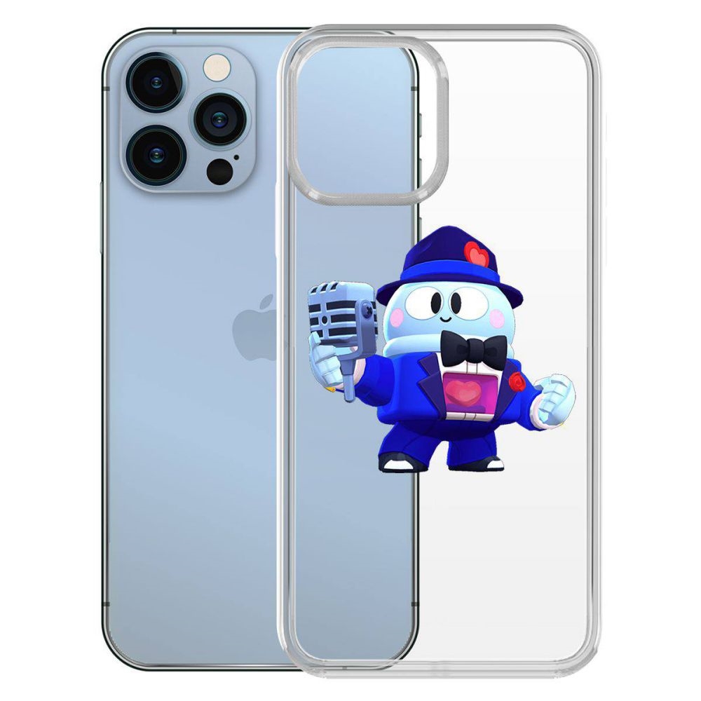

Чехол-накладка Krutoff Clear Case Brawl Stars-Стильный Лу для iPhone 13, Прозрачный
